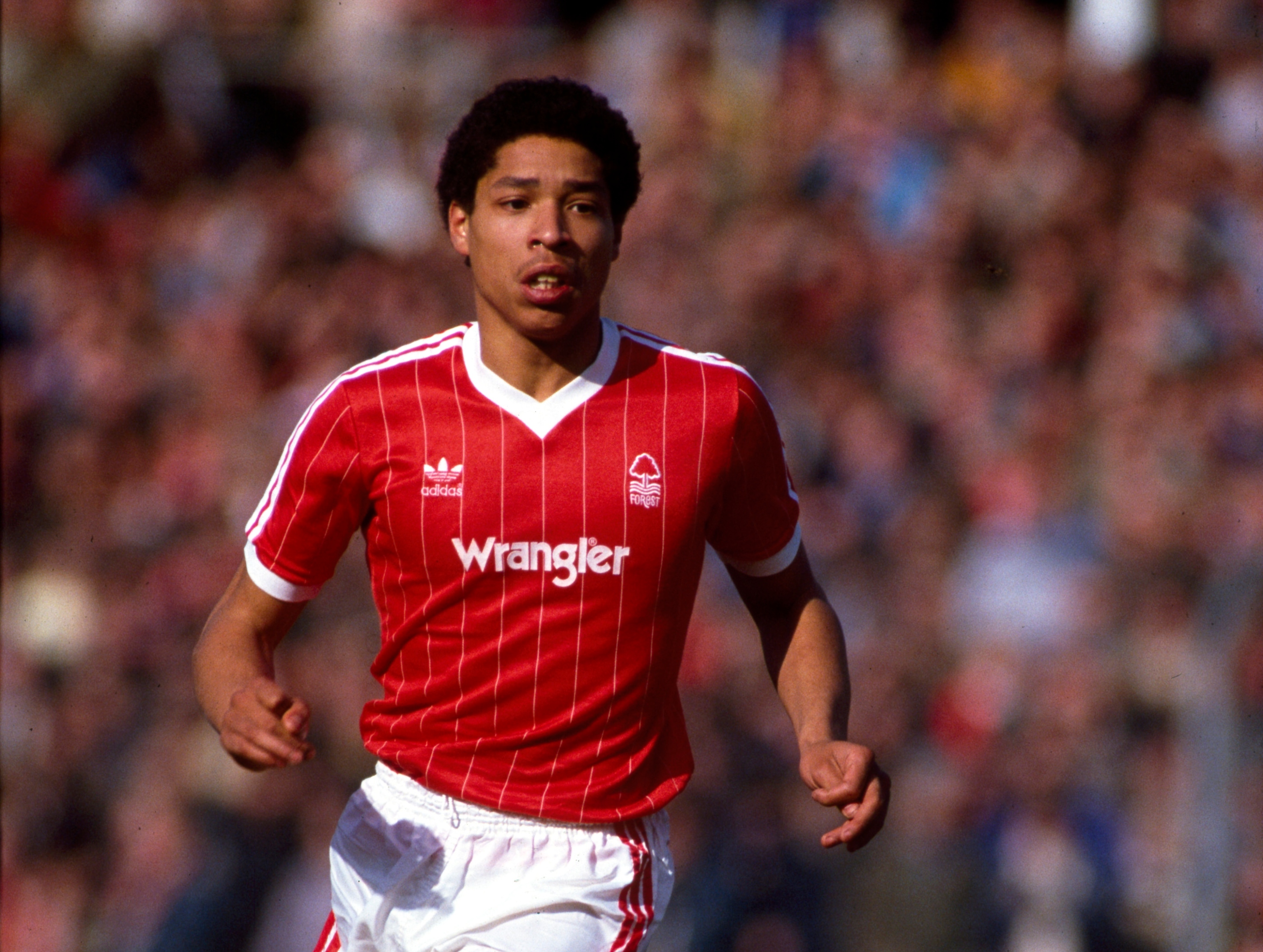 Des Walker in action for Nottingham Forest in 1984