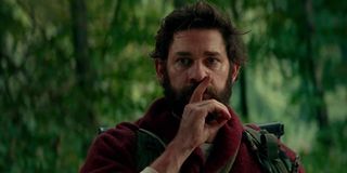 Krasinski shushing in A Quiet Place 2