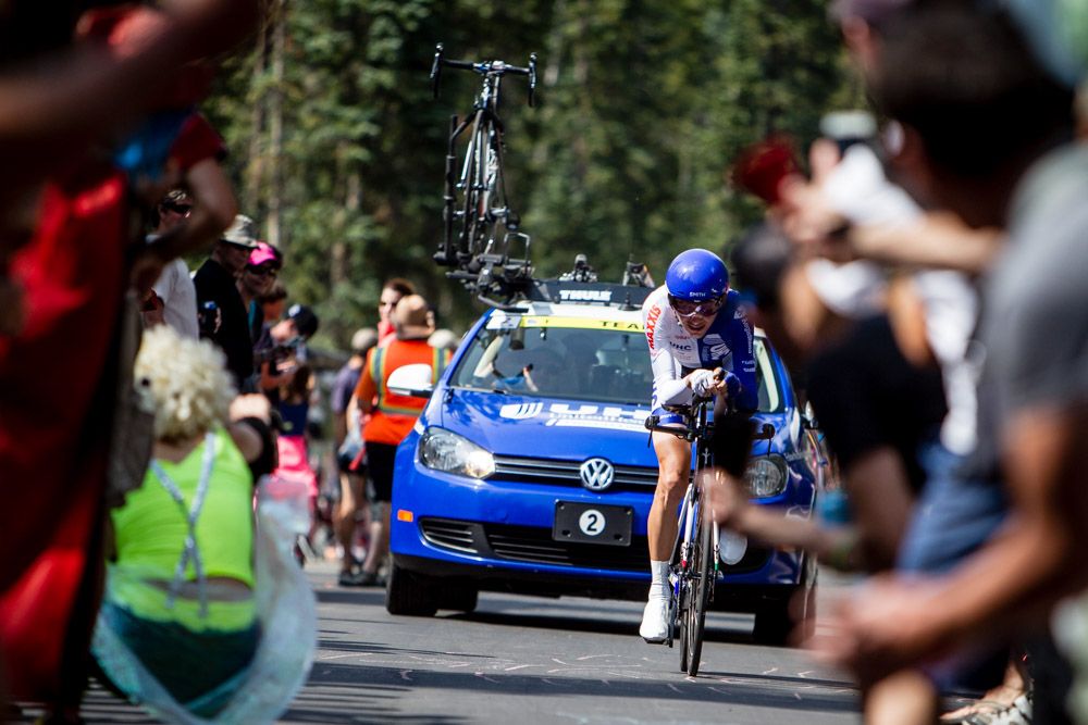 Janez Brajkovic (UnitedHealthcare) stays tucked in on the climb