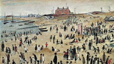 July, the Seaside (1943) by L.S Lowry