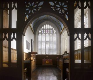 The late-15th-century chapel at Knole, Kent. Whole communities of clergy might celebrate divine service in great residences