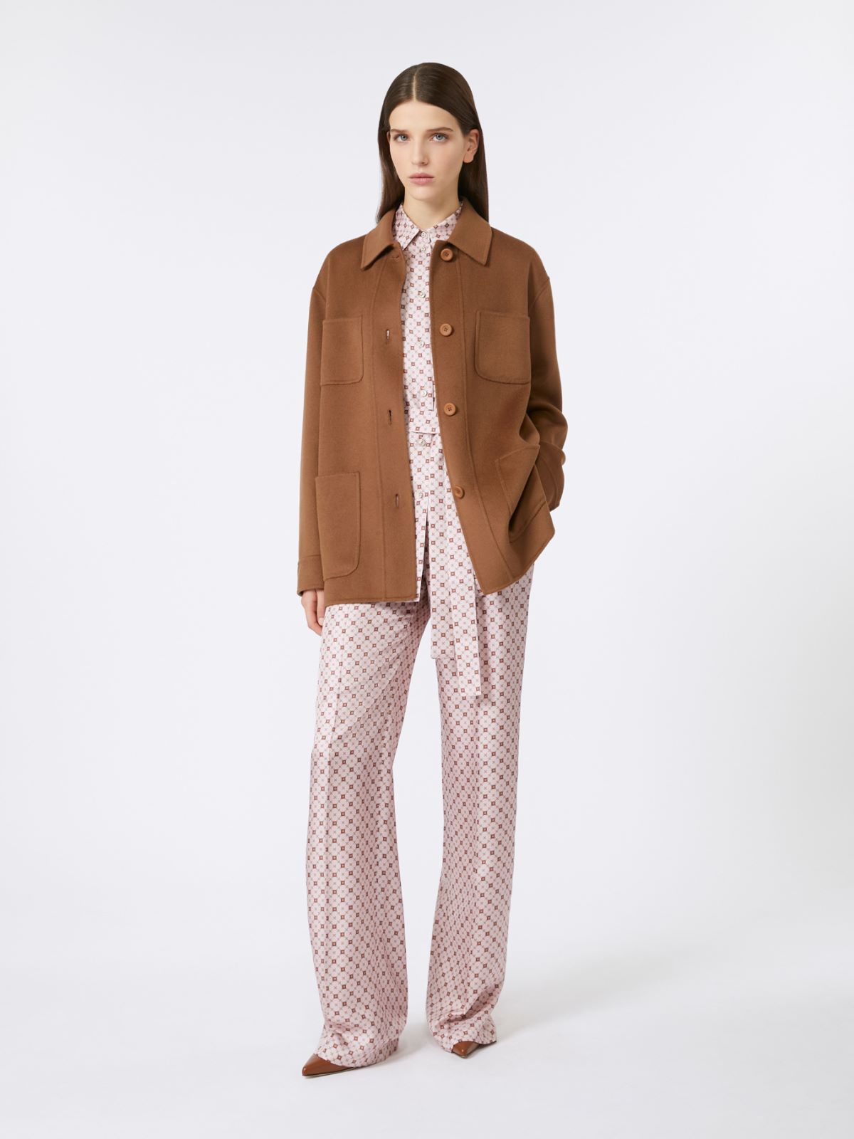 Jacket in Wool, Cashmere and Silk Broadcloth - Extra
