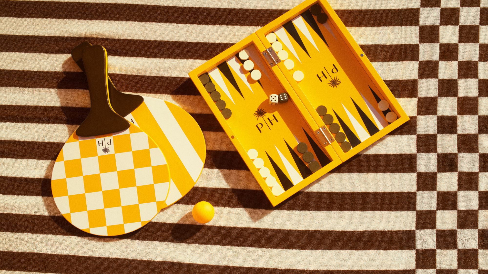items from the H&M home x palm heights collaboration