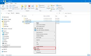 WindowsApps folder delete option