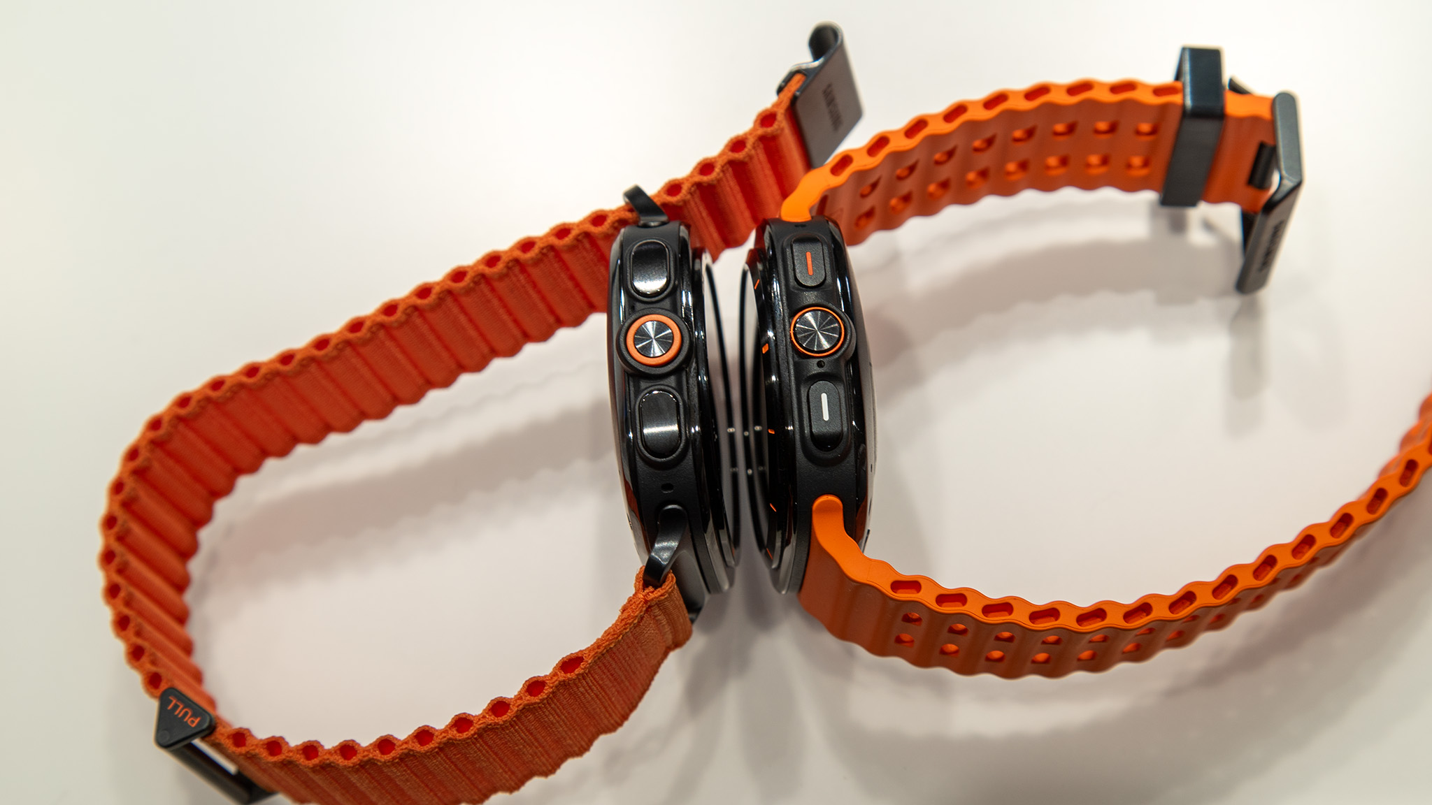 Comparing the Samsung Galaxy Watch Ultra with the Galaxy Watch Ultra 2 on a hands-on event
