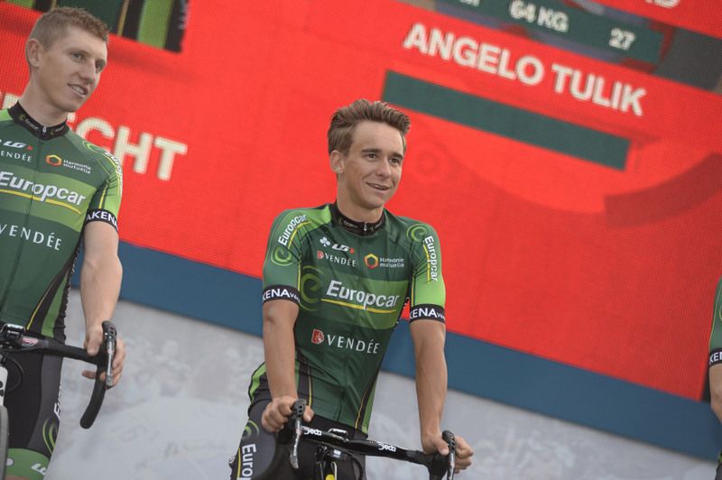 Bryan Coquard at the team presentation