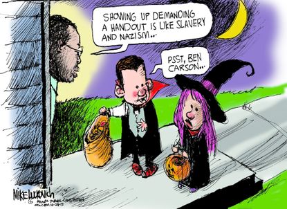 Political cartoon U.S. Ben Carson Halloween
