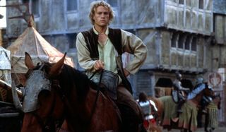 A Knight's Tale Heath Ledger riding in on his horse