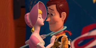 Bo kissing Woody
