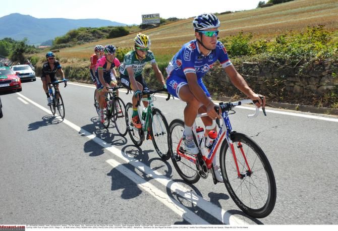 Johan Le Bon (FDJ.fr) leading the brekaway