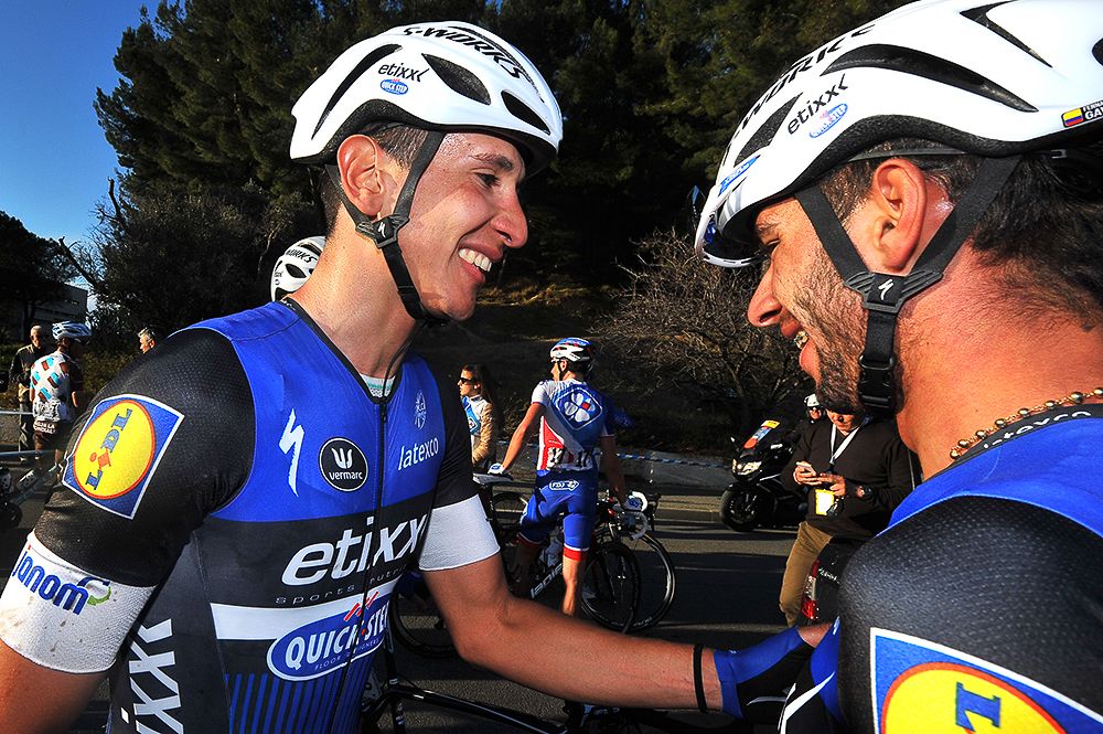 Davide Martinelli and Fernando Gaviria