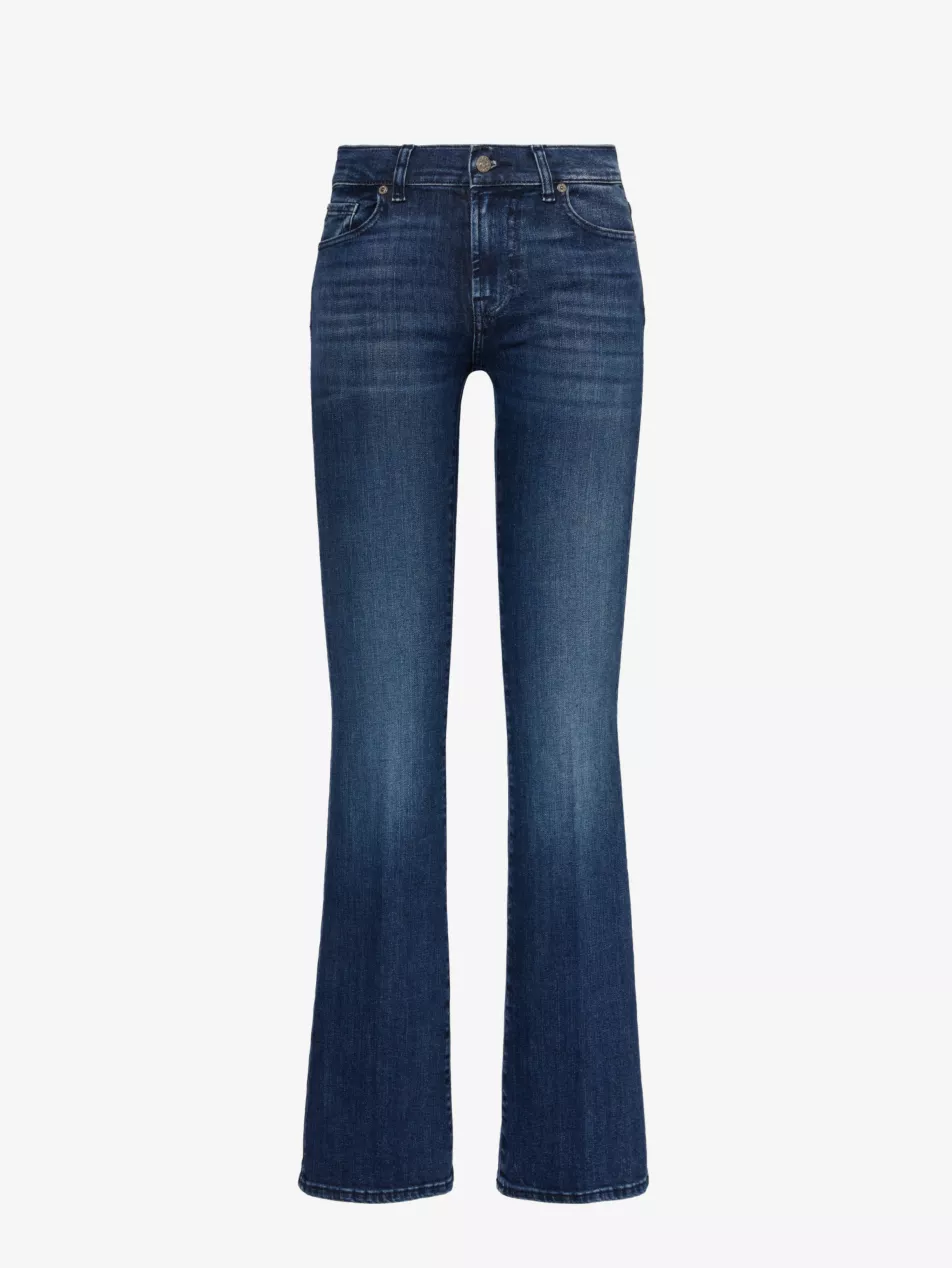 Bootcut Soho Flared-Leg Mid-Rise Stretch-Denim Jeans - 23