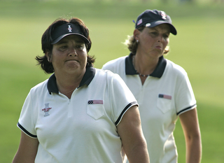 Pat Hurst and Kelly Robbins at the Solheim Cup