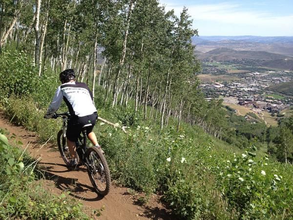 I set my dad Ned up on my Jekyll and took him mountain biking in Park City