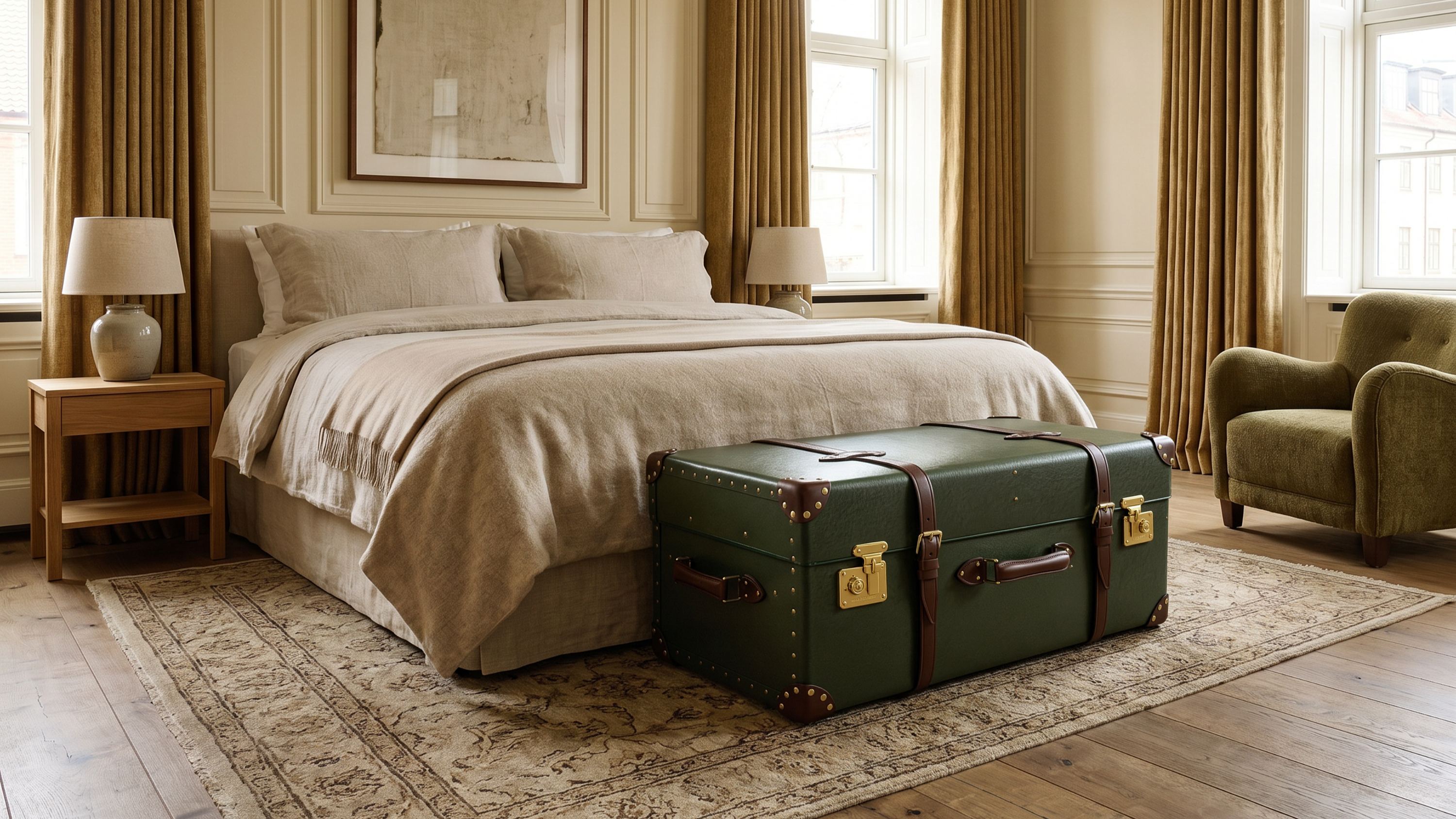 Globe-Trotter Steamer Home Trunk