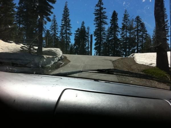 Lots of snow on top of the Downieville course this year