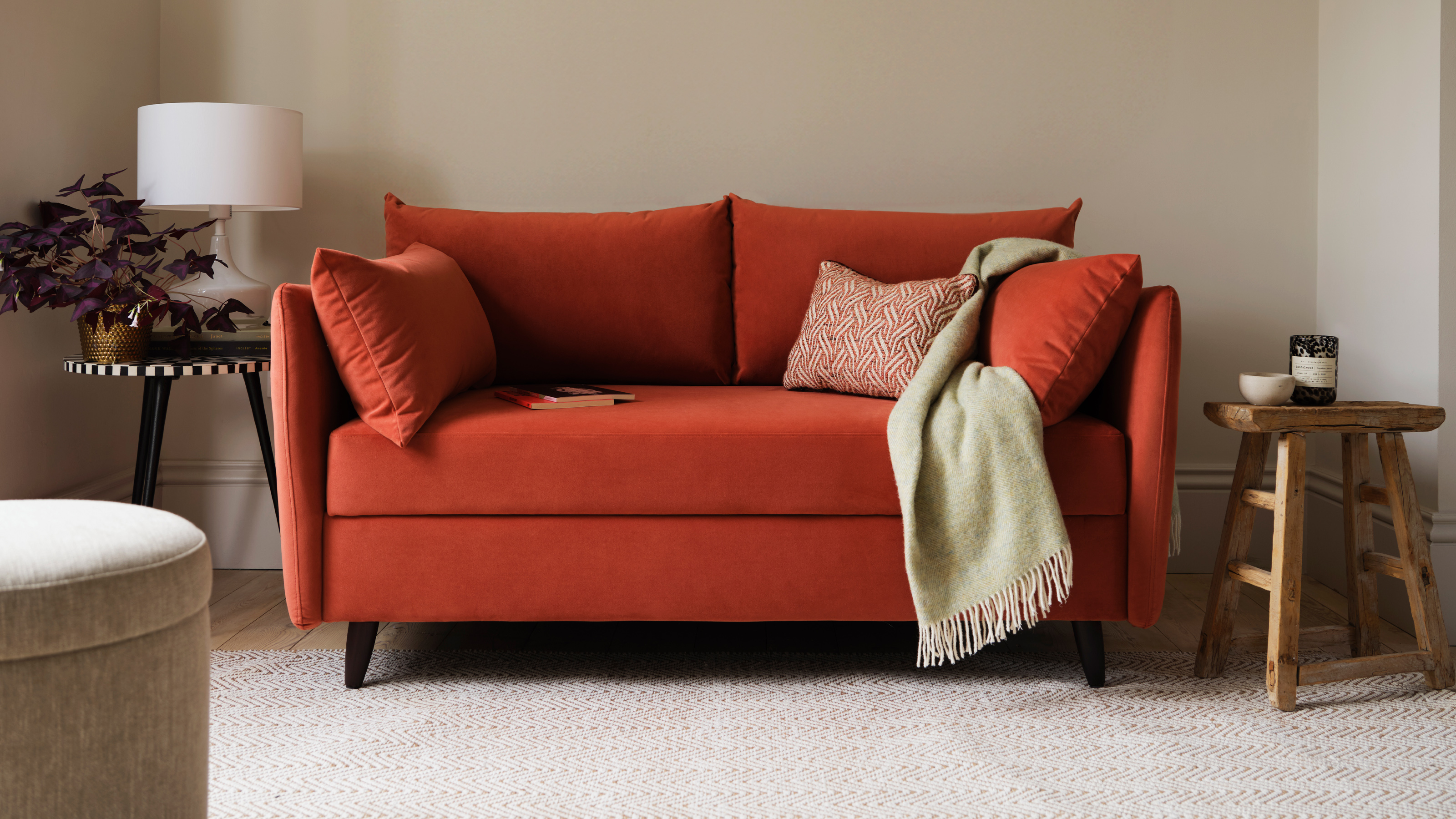 Swyft Model 08 Sofa Bed in Brick Red