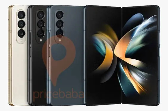 Samsung Galaxy Z Fold 4 lineup leaked render