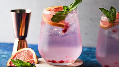 Drink with Cranberry and grapefruit - stock photo