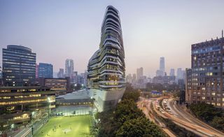 Jockey Club Innovation Tower at Hong Kong Polytechnic University.