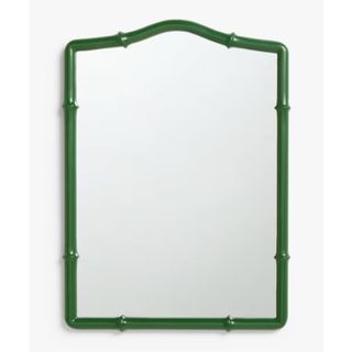 John Lewis Bamboo-Effect Wall Mirror, 75 x 54cm, Green