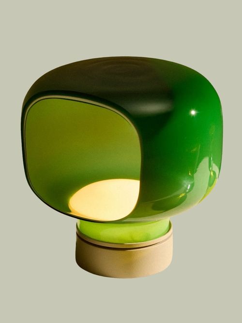 Mini Technicolor Hand-Blown Murano Glass Portable Table Light