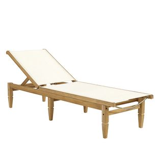 wood outdoor chaise lounge