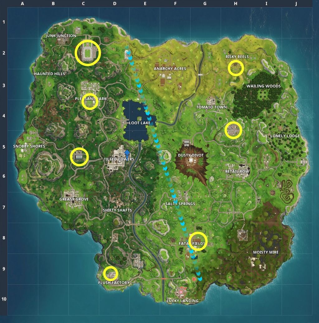 Fortnite pitch locations: where to find all seven soccer fields | PC Gamer