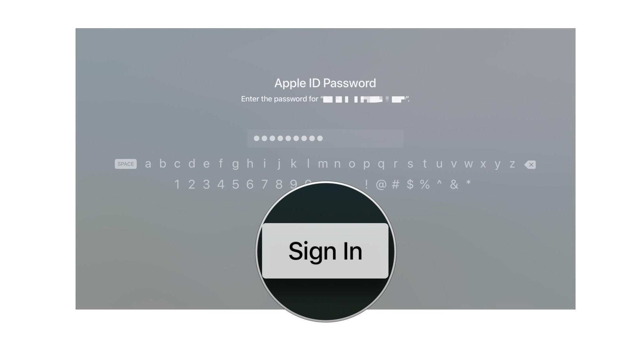 A screengrab of Apple TV settings to set up multiple accounts on your Apple TV
