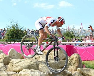 Ralph Näef (Switzerland) rode into the top-twenty
