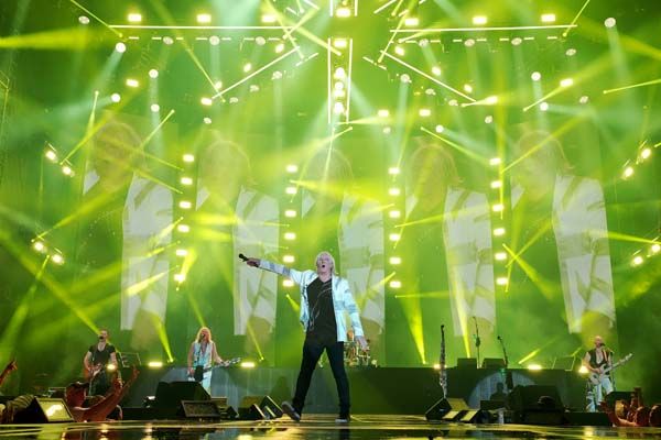 Def Leppard onstage in Atlanta