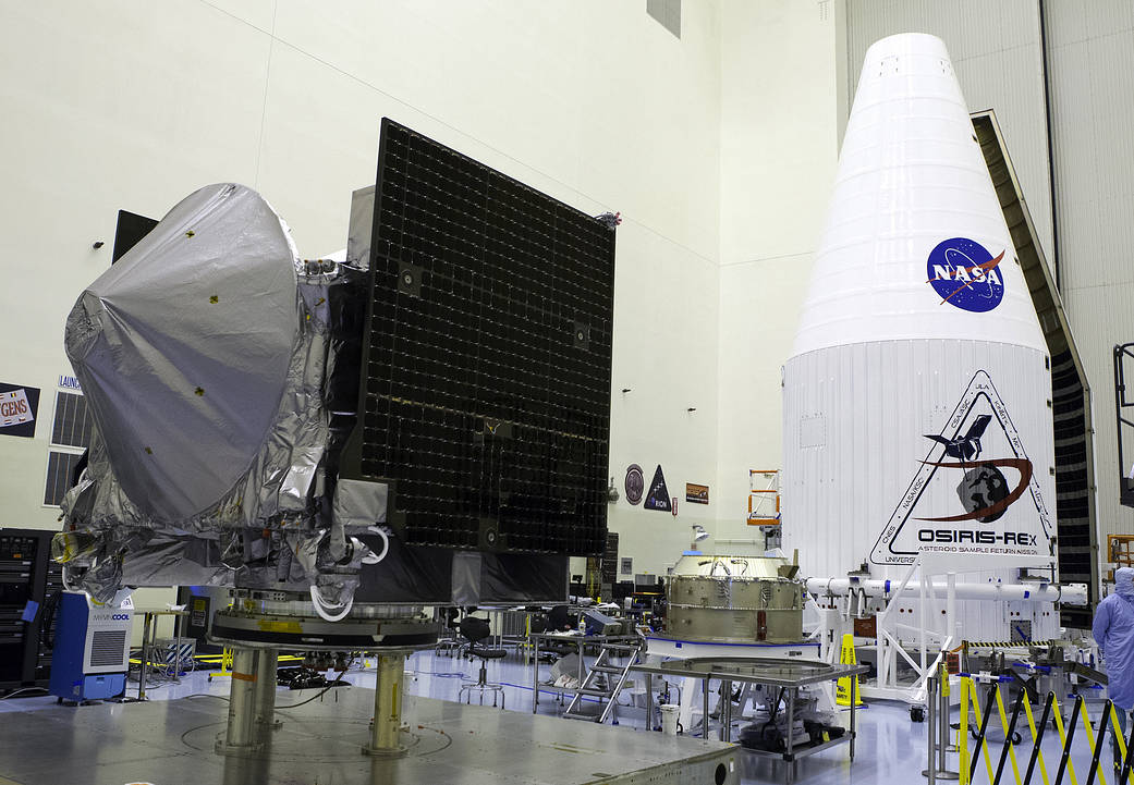 OSIRIS-REx Awaiting Encapsulation