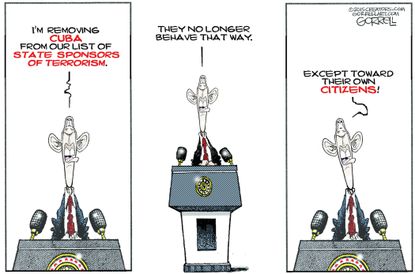 
Obama cartoon World U.S. Cuba