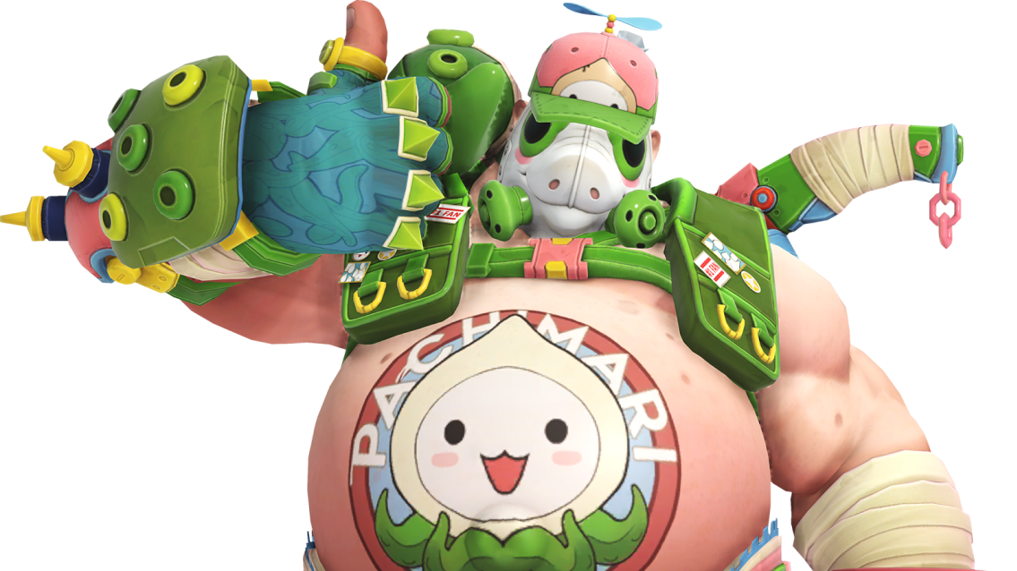 The Pachimari event skin for Overwatch's Roadhog is profoundly silly