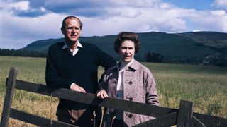 Queen Elizabeth II and Prince Philip at Balmoral, Scotland, 1972. (Photo by Fox Photos/Getty Images)
