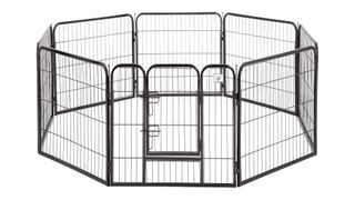 BestPet Pet Playpen Dog Kennel 8 Panel Folding Metal Exercise PlayPen