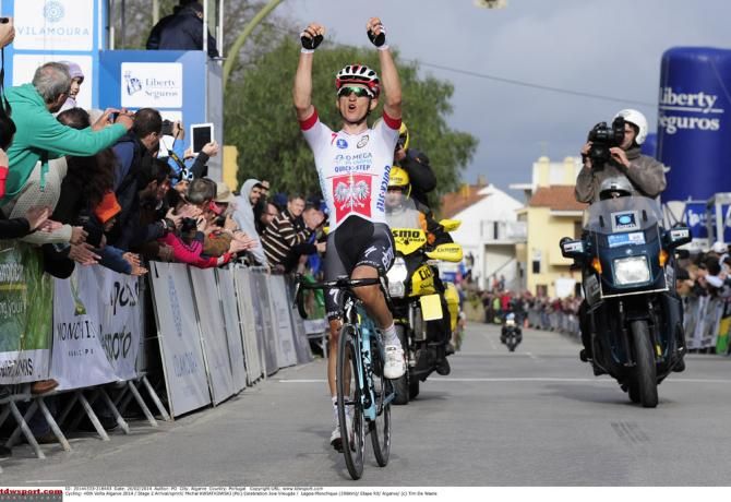Michal Kwiatkowski (Omega Pharma-QuickStep) attacked on the final climb and soloed to victory in stage 2 at Volta ao Algarve