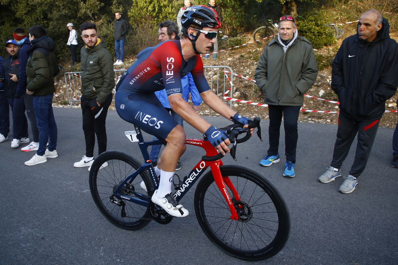 Etoile de Besseges Tour du Gard 2022 52nd Edition 4th stage SaintHilairedeBrethmas Mont Bouquet 145 km 05022022 Magnus Sheffield GBR INEOS Grenadiers photo Roberto BettiniSprintCyclingAgency2022