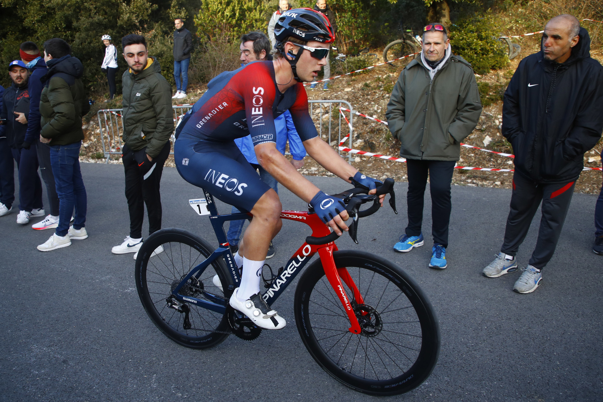 Etoile de Besseges Tour du Gard 2022 52nd Edition 4th stage SaintHilairedeBrethmas Mont Bouquet 145 km 05022022 Magnus Sheffield GBR INEOS Grenadiers photo Roberto BettiniSprintCyclingAgency2022