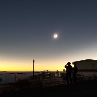 Space.com reporter Hanneke Weitering was on the scene at La Silla Observatory in Chile to capture this view of totality during the solar eclipse that occurred on July 2, 2019.