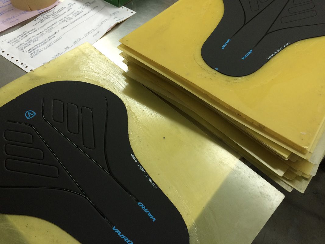 Each saddle top is laser cut, etched and printed before assembly