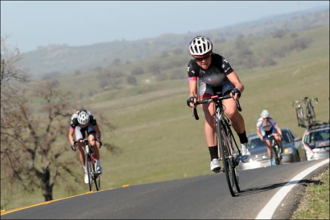 Steep climb on one of the rolling hills today.