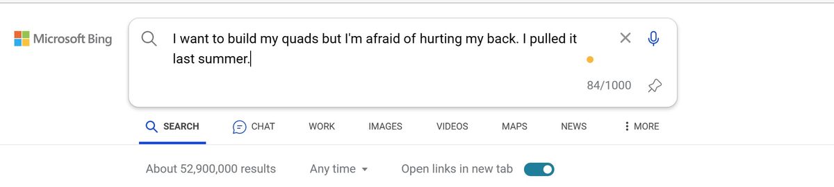 Another Bing query