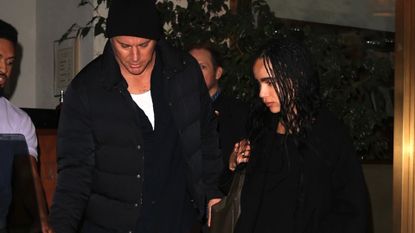 Zoe Kravitz and Channing Tatum in simple outfits.