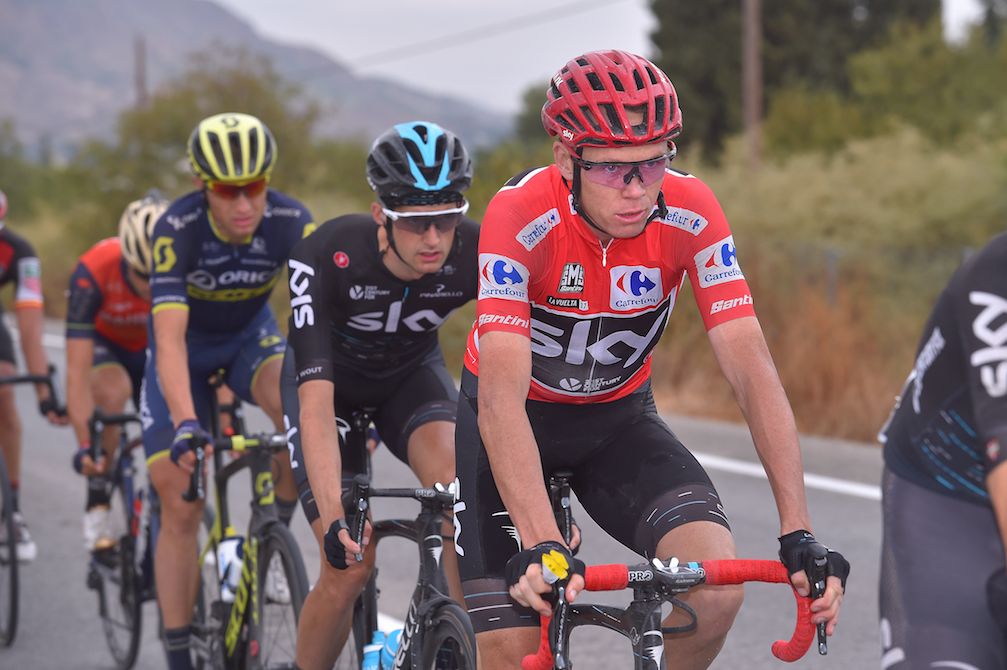 Chris Froome at the Vuelta a Espa&ntilde;a