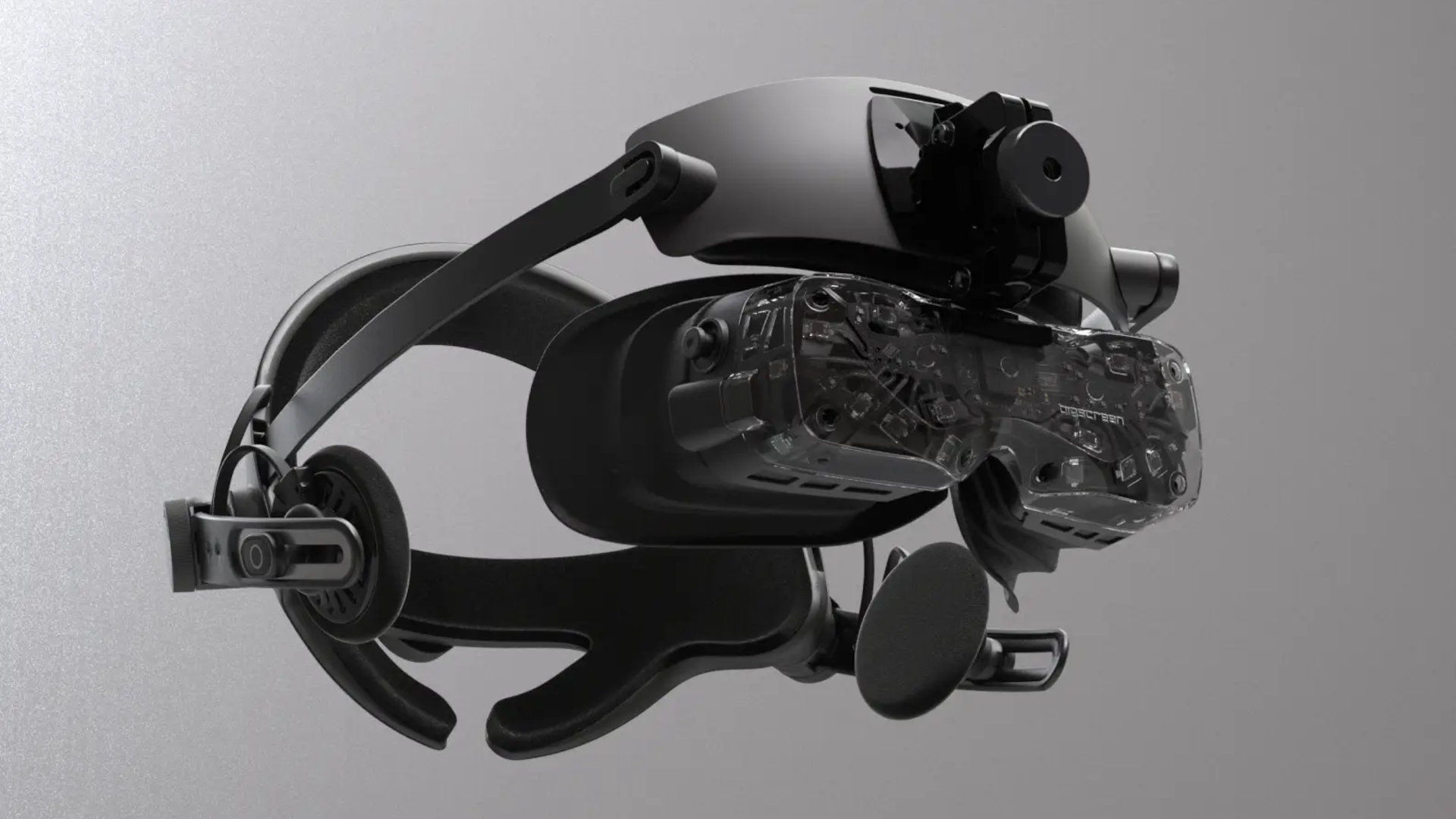 A promotional image of the complete Bigscreen Beyond 2 VR headset.