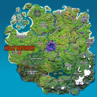 Fortnite Welcome Gifts in Holly Hatchery locations