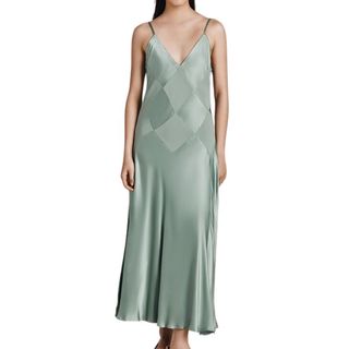 Nina Satin Midi Slip Dress