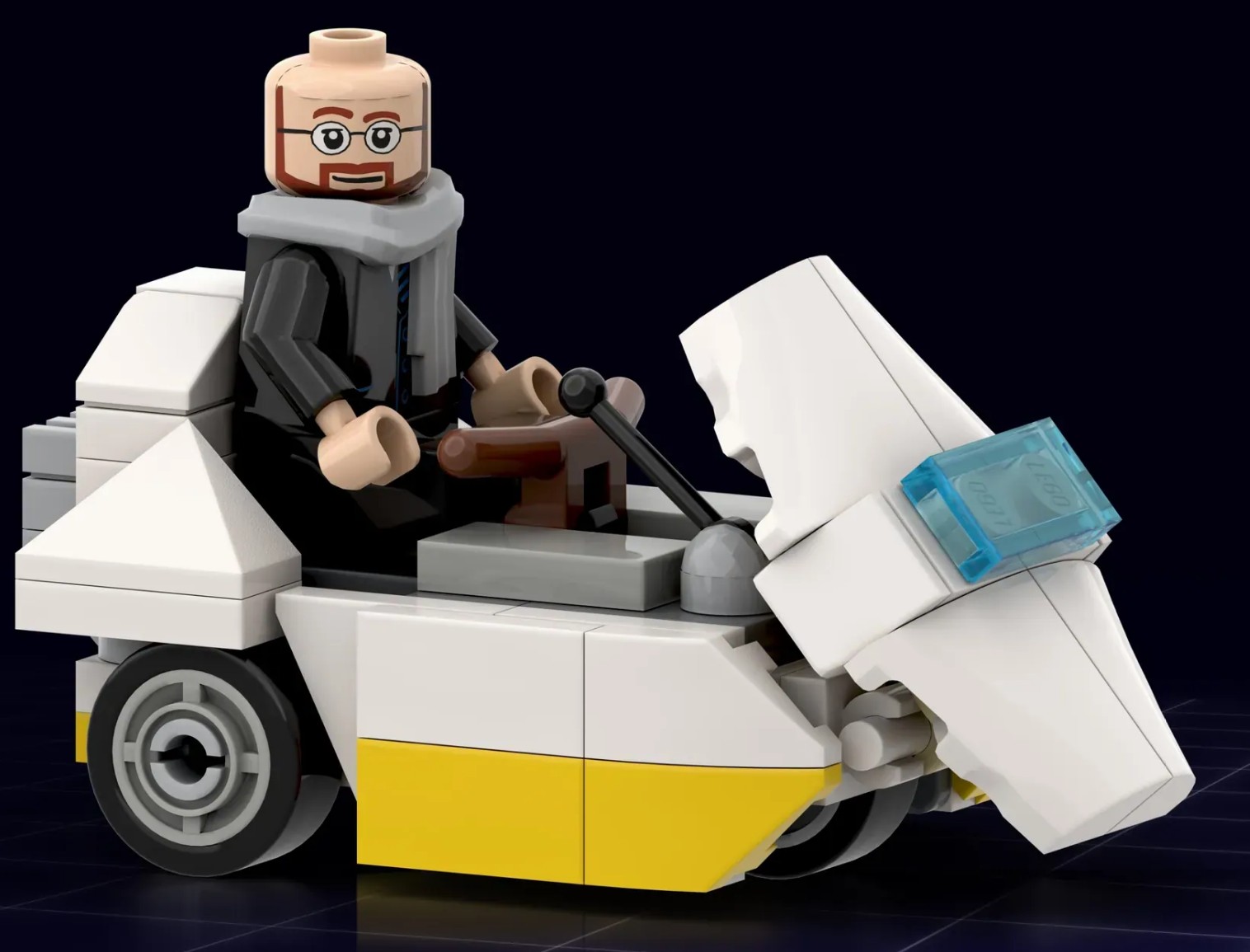 The ZX Spectrum lego model with extra monitor and figure