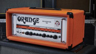 An Orange Rockerverb 100 guitar amplifier